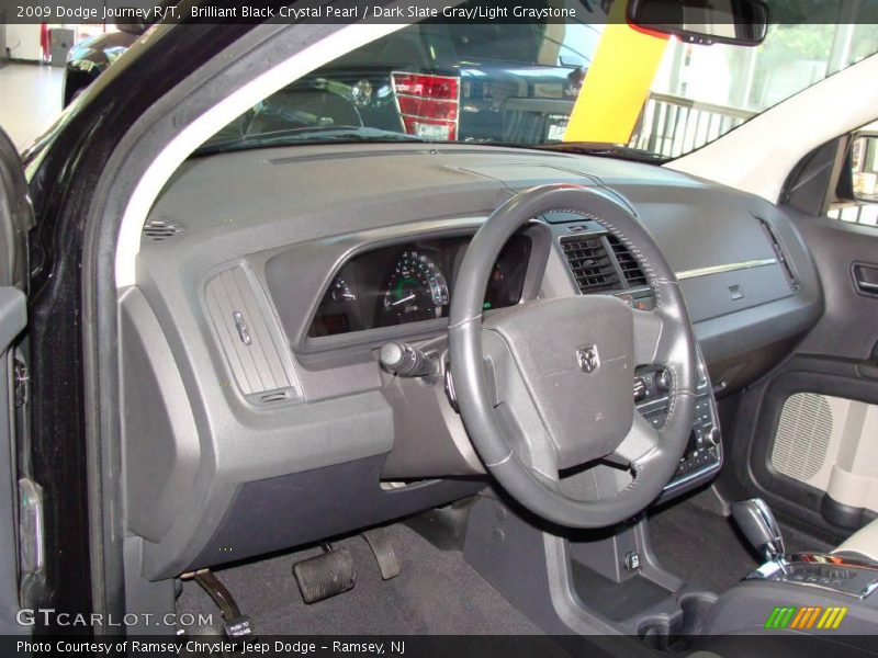 Brilliant Black Crystal Pearl / Dark Slate Gray/Light Graystone 2009 Dodge Journey R/T