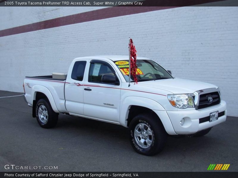 Super White / Graphite Gray 2005 Toyota Tacoma PreRunner TRD Access Cab