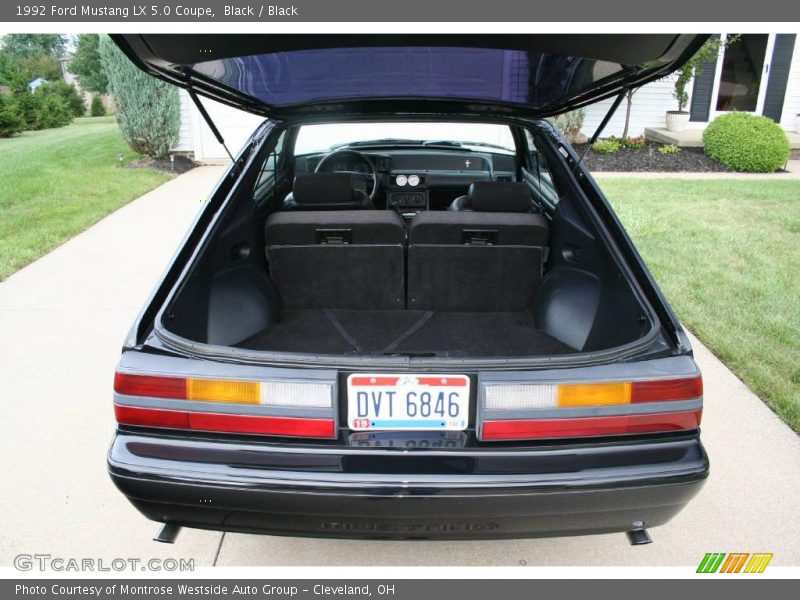 Black / Black 1992 Ford Mustang LX 5.0 Coupe