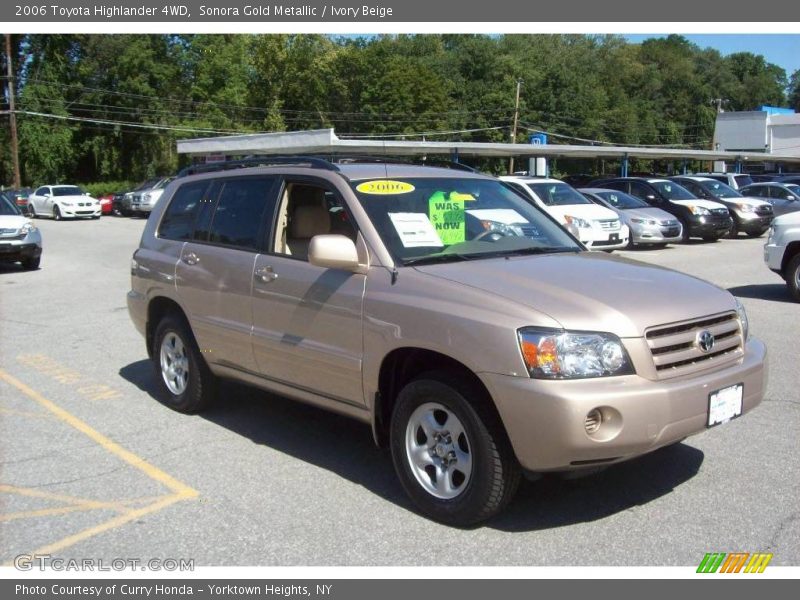 Sonora Gold Metallic / Ivory Beige 2006 Toyota Highlander 4WD