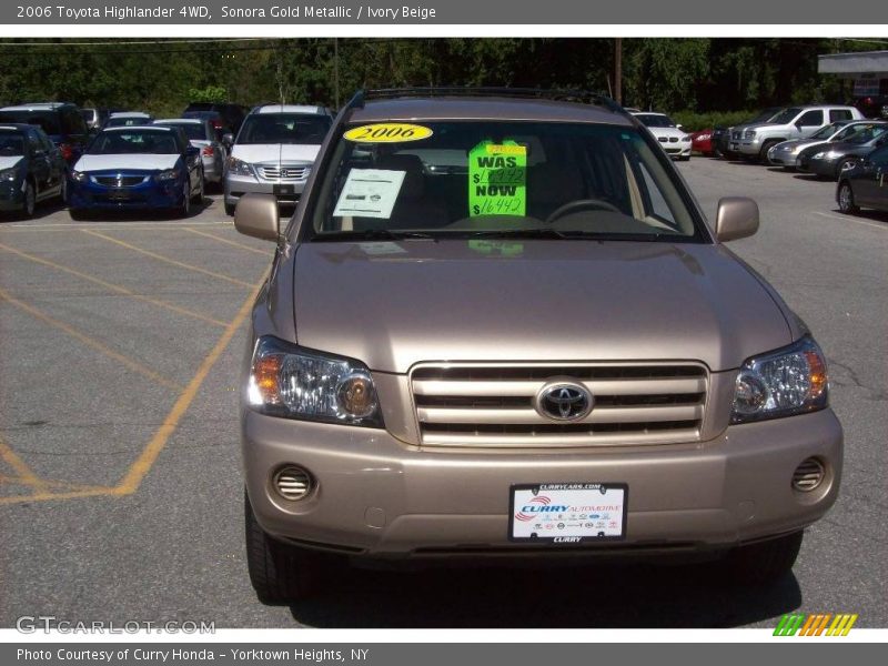 Sonora Gold Metallic / Ivory Beige 2006 Toyota Highlander 4WD