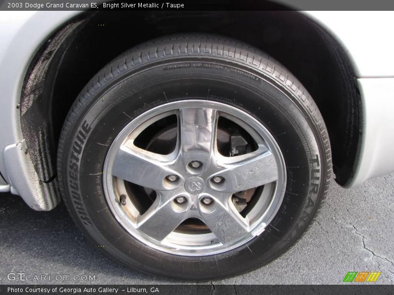 Bright Silver Metallic / Taupe 2003 Dodge Grand Caravan ES