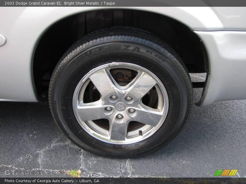 Bright Silver Metallic / Taupe 2003 Dodge Grand Caravan ES
