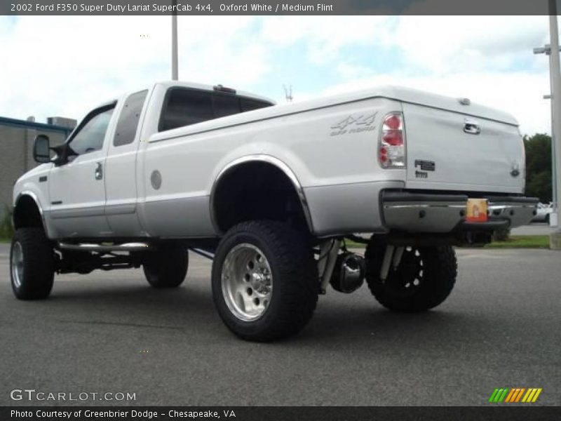 Oxford White / Medium Flint 2002 Ford F350 Super Duty Lariat SuperCab 4x4