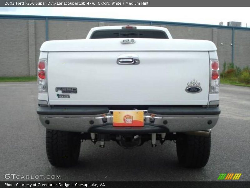 Oxford White / Medium Flint 2002 Ford F350 Super Duty Lariat SuperCab 4x4