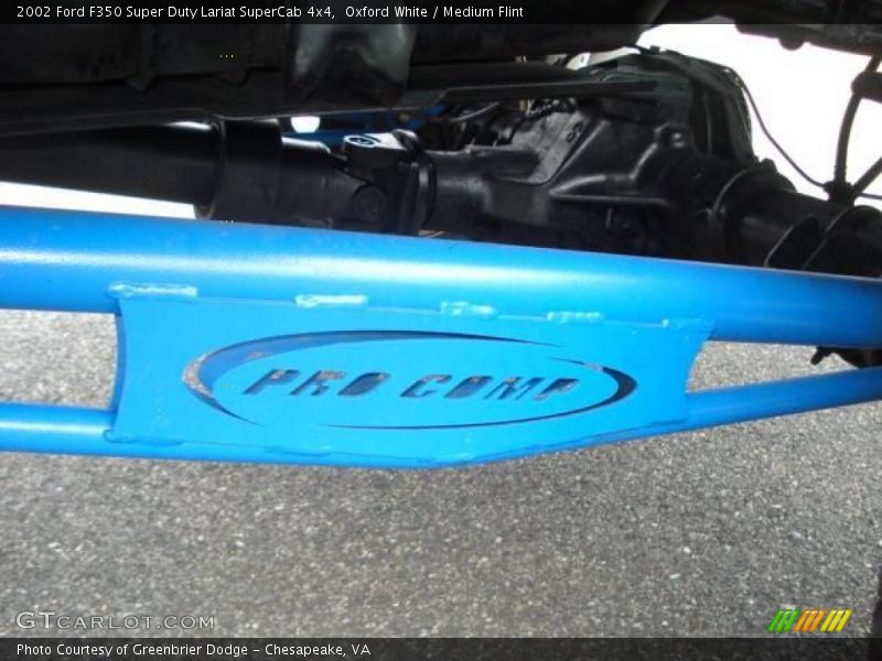 Oxford White / Medium Flint 2002 Ford F350 Super Duty Lariat SuperCab 4x4