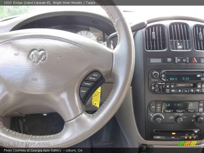Bright Silver Metallic / Taupe 2003 Dodge Grand Caravan ES