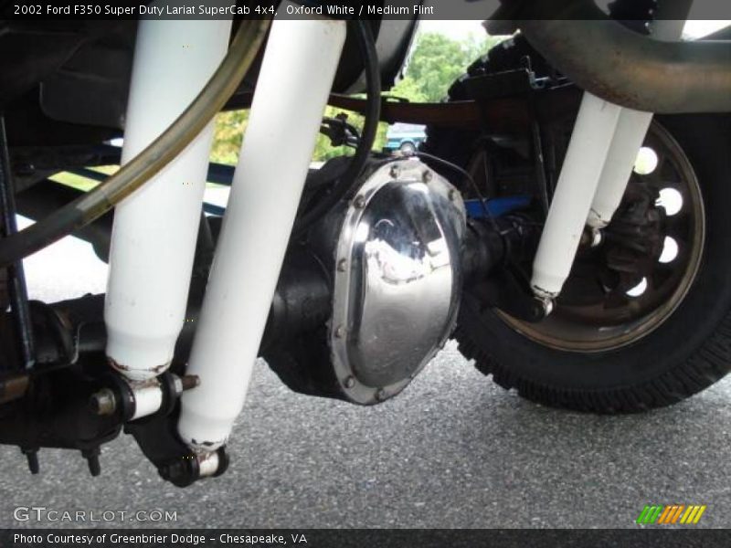 Oxford White / Medium Flint 2002 Ford F350 Super Duty Lariat SuperCab 4x4