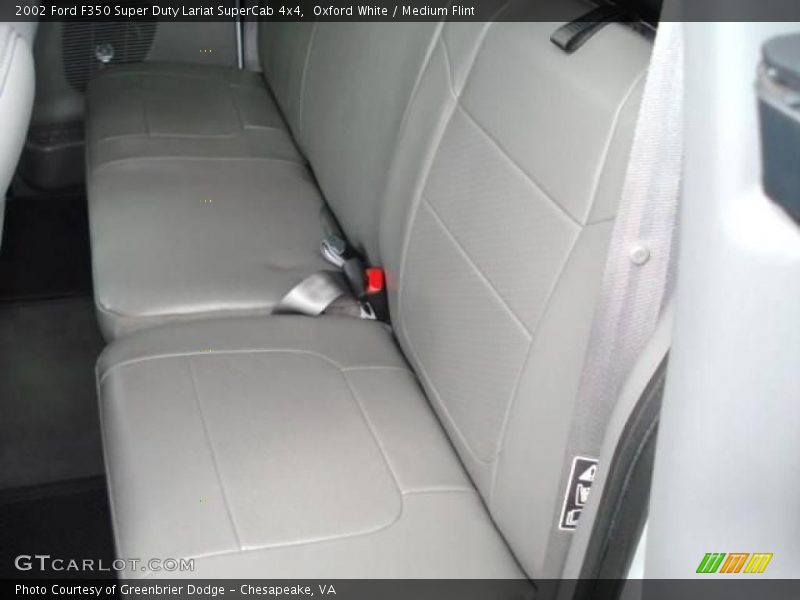 Oxford White / Medium Flint 2002 Ford F350 Super Duty Lariat SuperCab 4x4