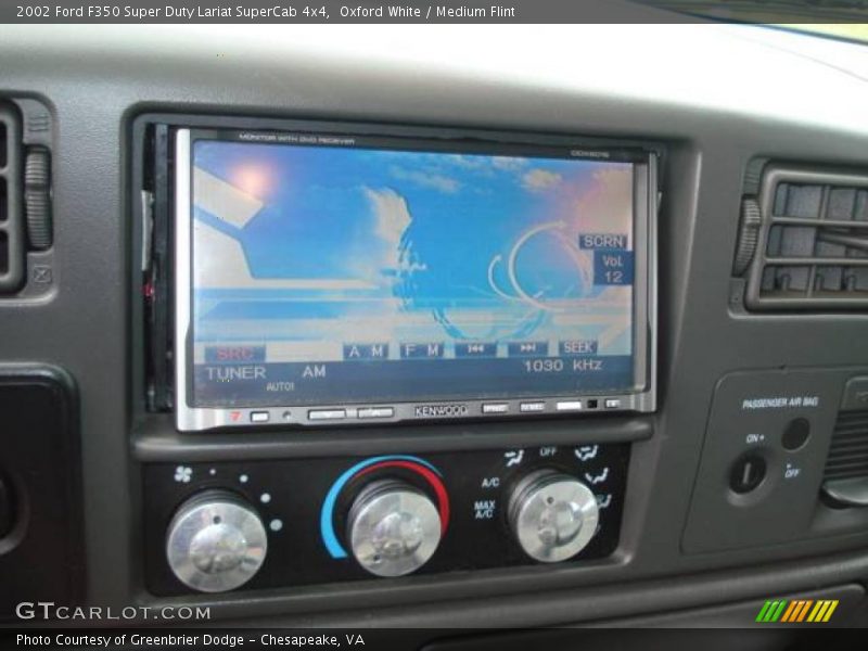 Oxford White / Medium Flint 2002 Ford F350 Super Duty Lariat SuperCab 4x4