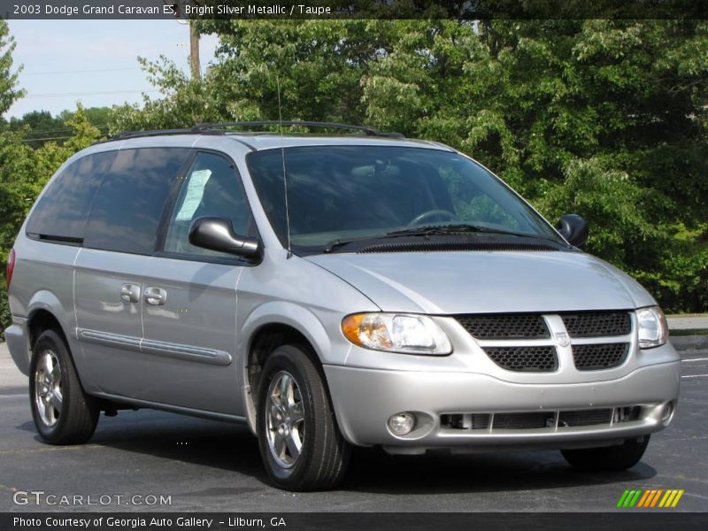 Bright Silver Metallic / Taupe 2003 Dodge Grand Caravan ES