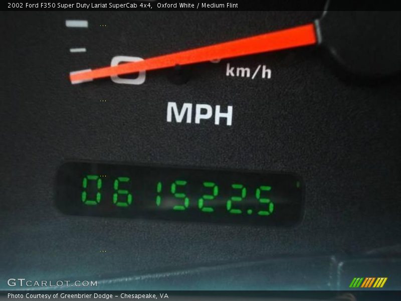 Oxford White / Medium Flint 2002 Ford F350 Super Duty Lariat SuperCab 4x4