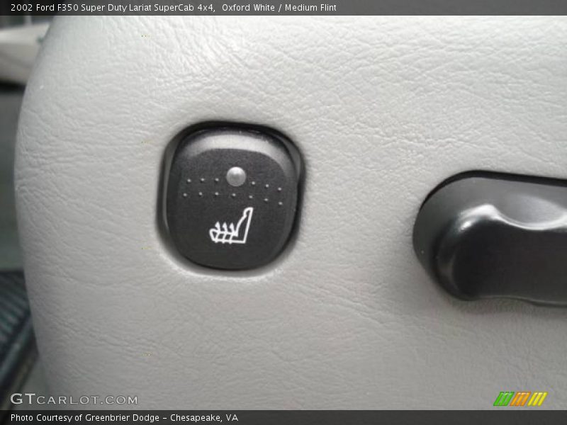 Oxford White / Medium Flint 2002 Ford F350 Super Duty Lariat SuperCab 4x4