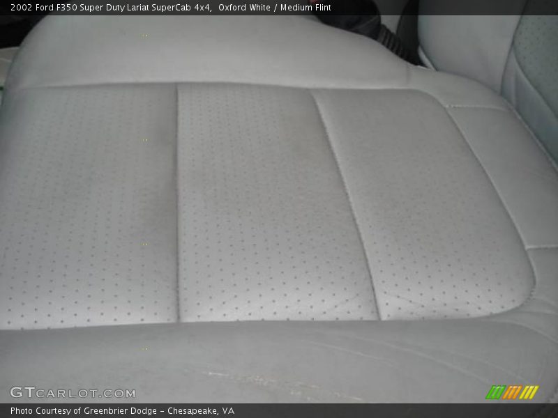 Oxford White / Medium Flint 2002 Ford F350 Super Duty Lariat SuperCab 4x4