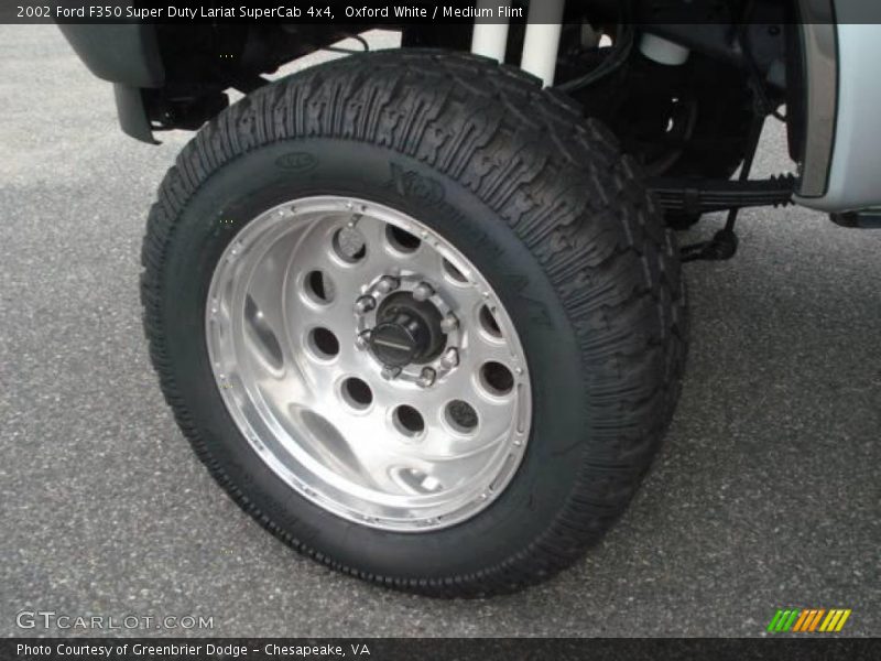 Oxford White / Medium Flint 2002 Ford F350 Super Duty Lariat SuperCab 4x4