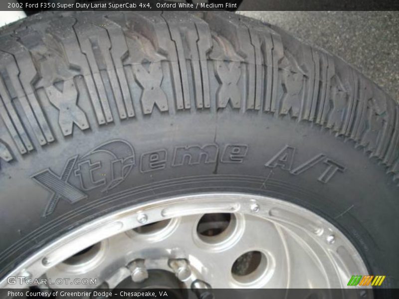 Oxford White / Medium Flint 2002 Ford F350 Super Duty Lariat SuperCab 4x4