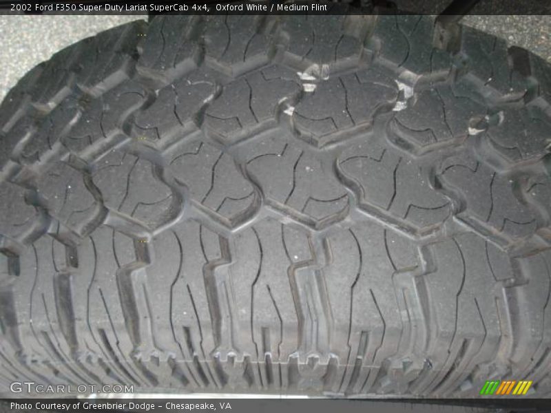 Oxford White / Medium Flint 2002 Ford F350 Super Duty Lariat SuperCab 4x4