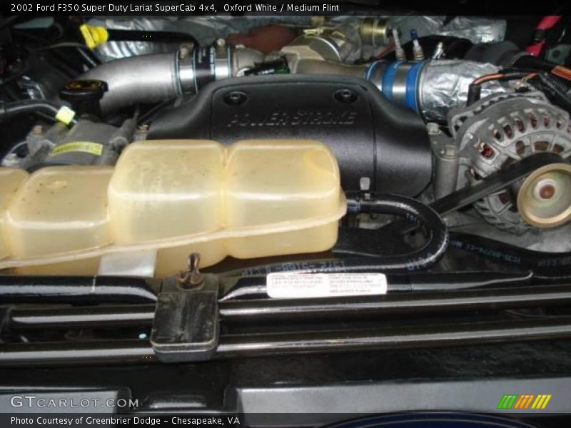 Oxford White / Medium Flint 2002 Ford F350 Super Duty Lariat SuperCab 4x4