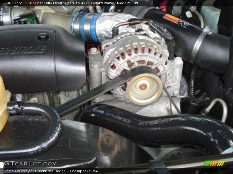 Oxford White / Medium Flint 2002 Ford F350 Super Duty Lariat SuperCab 4x4