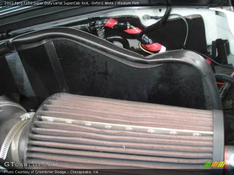 Oxford White / Medium Flint 2002 Ford F350 Super Duty Lariat SuperCab 4x4