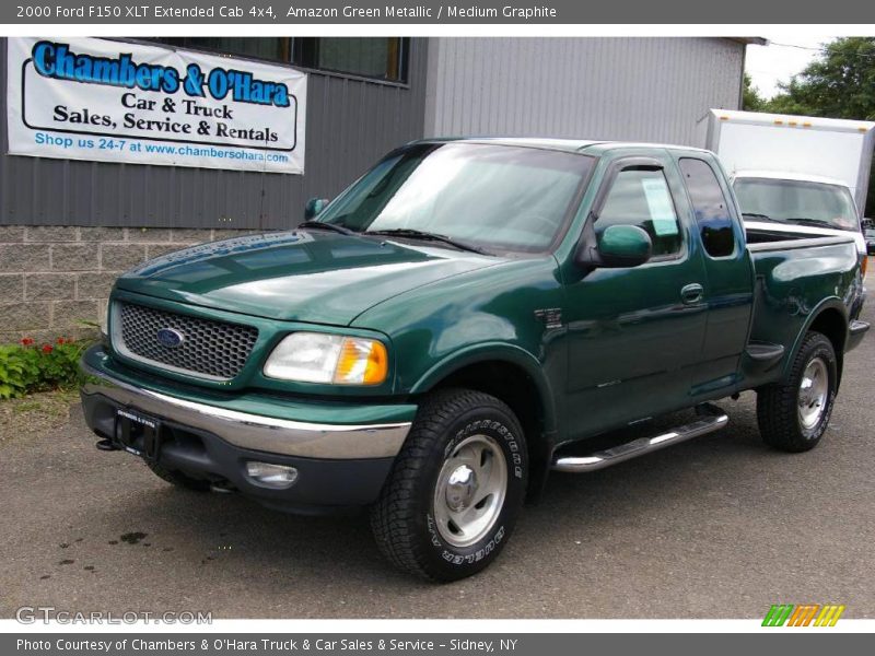 Amazon Green Metallic / Medium Graphite 2000 Ford F150 XLT Extended Cab 4x4