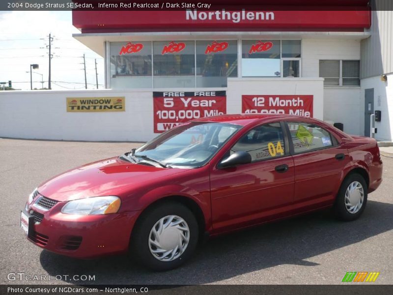 Inferno Red Pearlcoat / Dark Slate Gray 2004 Dodge Stratus SE Sedan