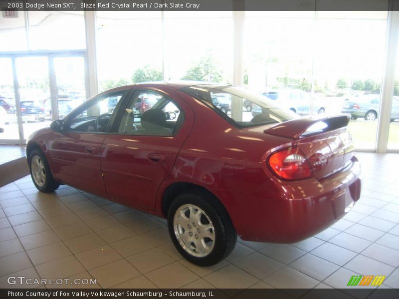 Blaze Red Crystal Pearl / Dark Slate Gray 2003 Dodge Neon SXT