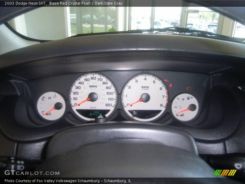 Blaze Red Crystal Pearl / Dark Slate Gray 2003 Dodge Neon SXT