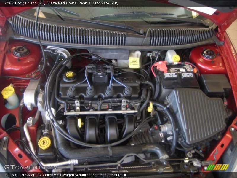 Blaze Red Crystal Pearl / Dark Slate Gray 2003 Dodge Neon SXT