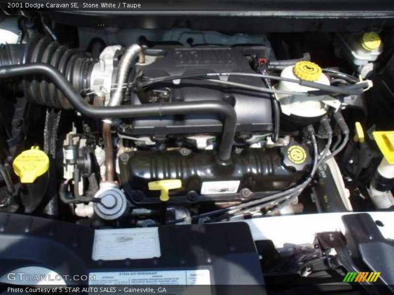 Stone White / Taupe 2001 Dodge Caravan SE