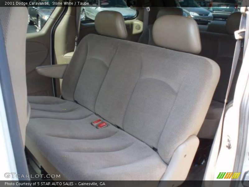 Stone White / Taupe 2001 Dodge Caravan SE