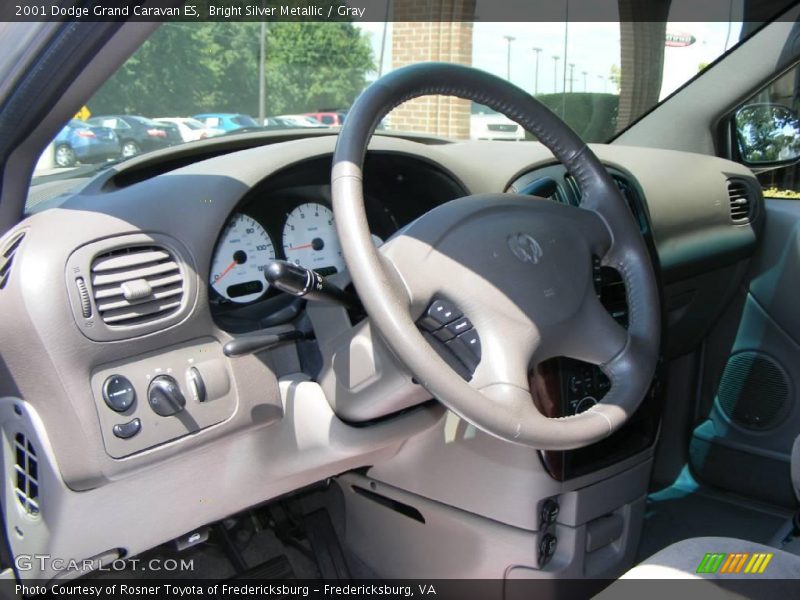 Bright Silver Metallic / Gray 2001 Dodge Grand Caravan ES