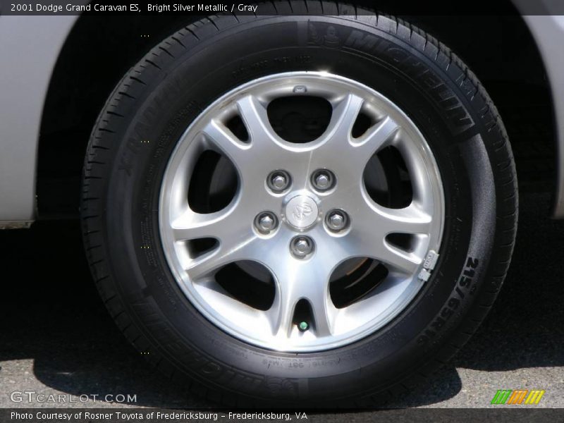 Bright Silver Metallic / Gray 2001 Dodge Grand Caravan ES