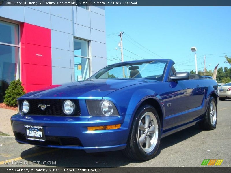 Vista Blue Metallic / Dark Charcoal 2006 Ford Mustang GT Deluxe Convertible