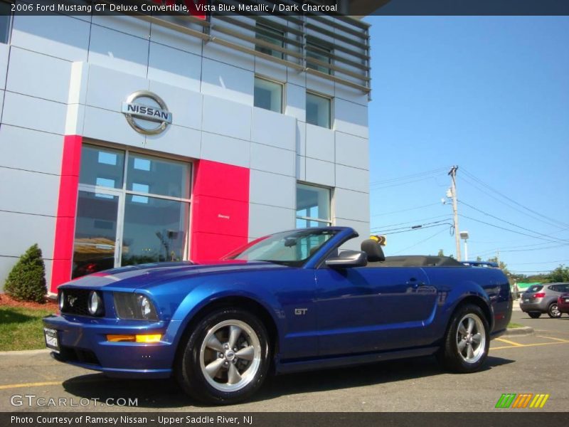 Vista Blue Metallic / Dark Charcoal 2006 Ford Mustang GT Deluxe Convertible