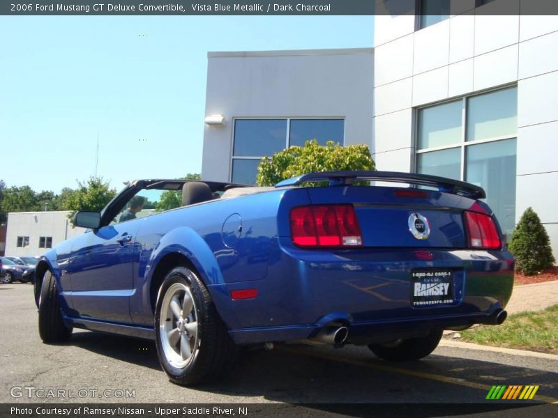 Vista Blue Metallic / Dark Charcoal 2006 Ford Mustang GT Deluxe Convertible