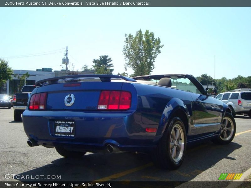 Vista Blue Metallic / Dark Charcoal 2006 Ford Mustang GT Deluxe Convertible