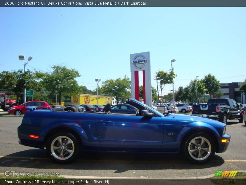 Vista Blue Metallic / Dark Charcoal 2006 Ford Mustang GT Deluxe Convertible