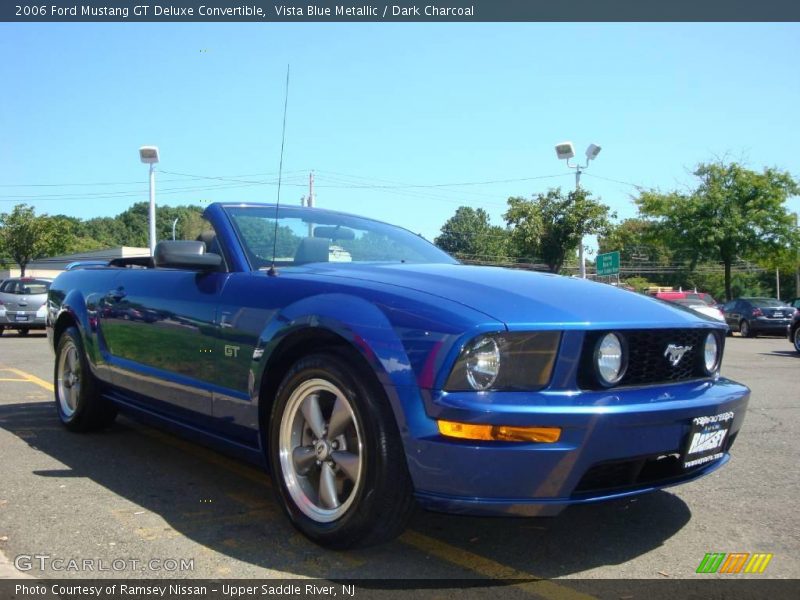 Vista Blue Metallic / Dark Charcoal 2006 Ford Mustang GT Deluxe Convertible