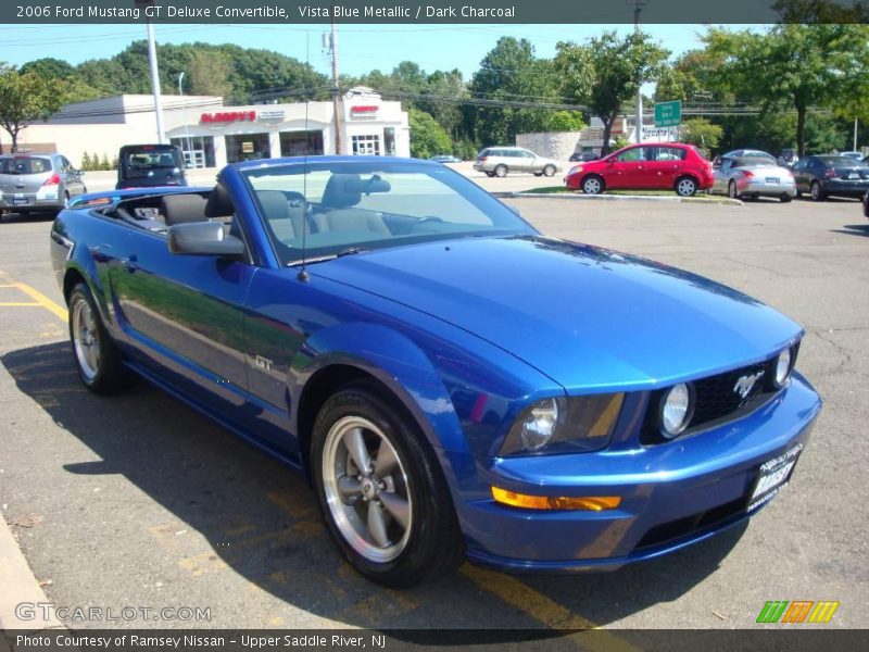 Vista Blue Metallic / Dark Charcoal 2006 Ford Mustang GT Deluxe Convertible