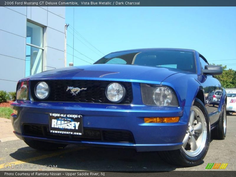 Vista Blue Metallic / Dark Charcoal 2006 Ford Mustang GT Deluxe Convertible