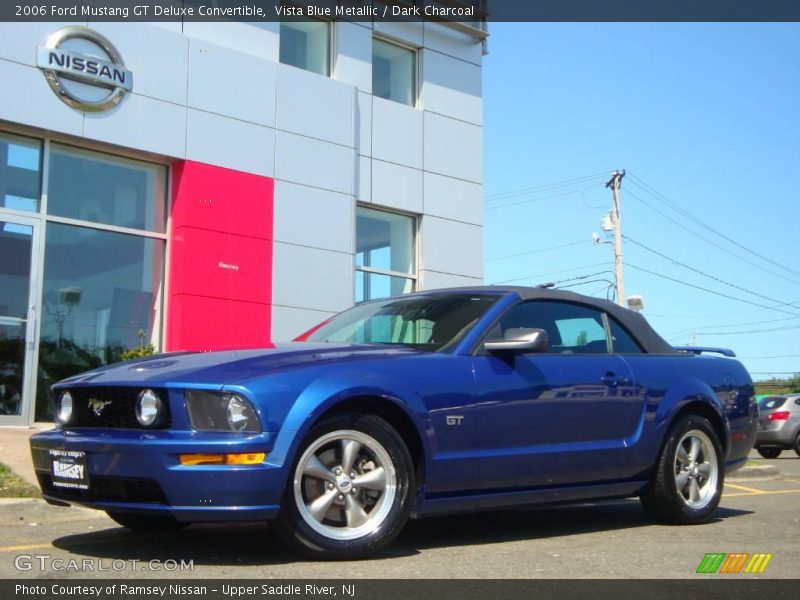 Vista Blue Metallic / Dark Charcoal 2006 Ford Mustang GT Deluxe Convertible