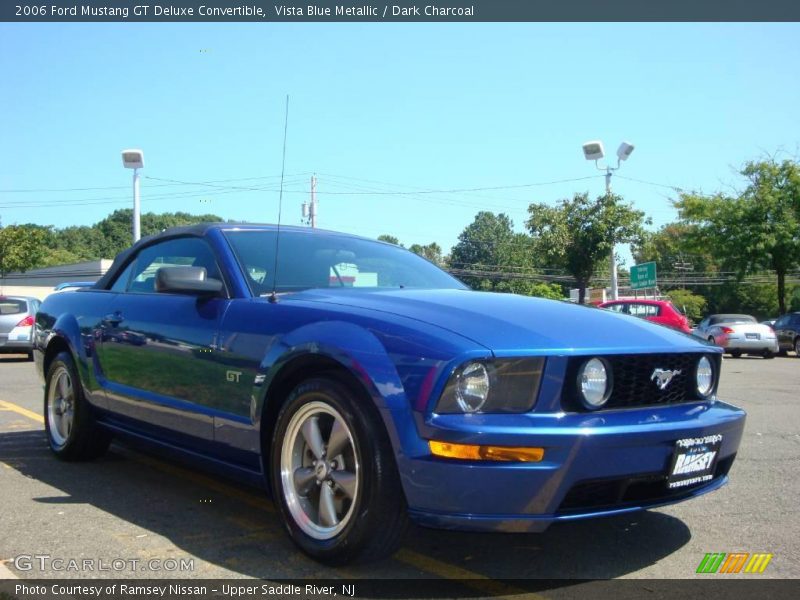 Vista Blue Metallic / Dark Charcoal 2006 Ford Mustang GT Deluxe Convertible