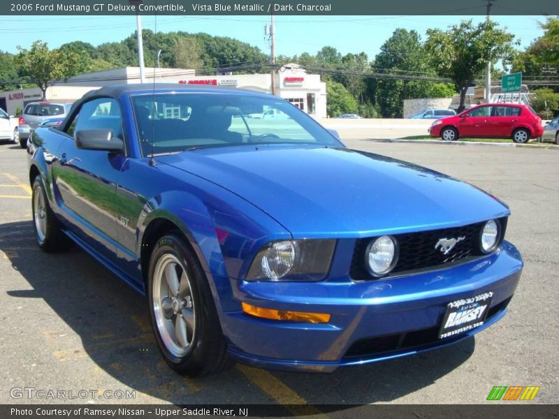 Vista Blue Metallic / Dark Charcoal 2006 Ford Mustang GT Deluxe Convertible