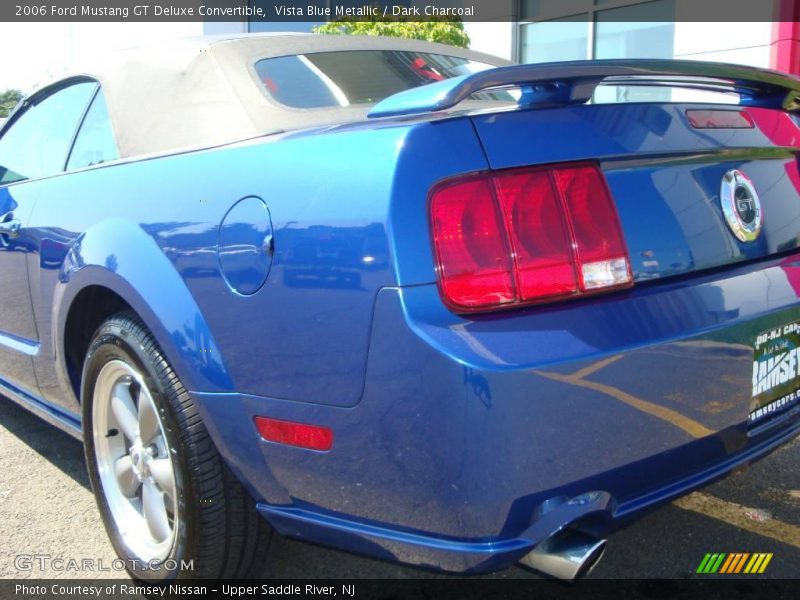 Vista Blue Metallic / Dark Charcoal 2006 Ford Mustang GT Deluxe Convertible