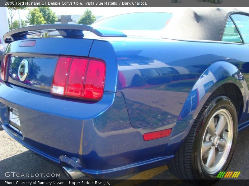 Vista Blue Metallic / Dark Charcoal 2006 Ford Mustang GT Deluxe Convertible