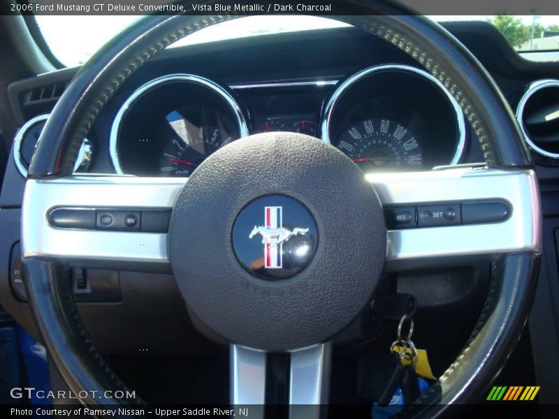 Vista Blue Metallic / Dark Charcoal 2006 Ford Mustang GT Deluxe Convertible