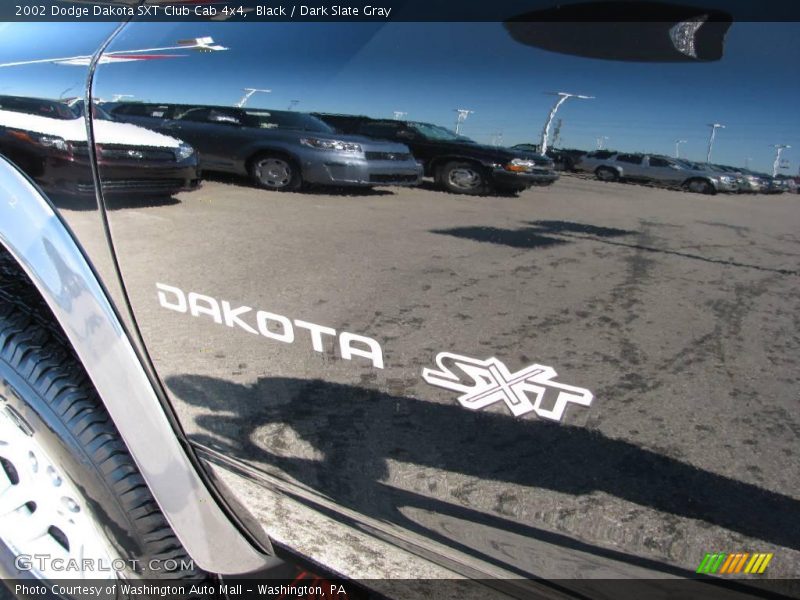 Black / Dark Slate Gray 2002 Dodge Dakota SXT Club Cab 4x4