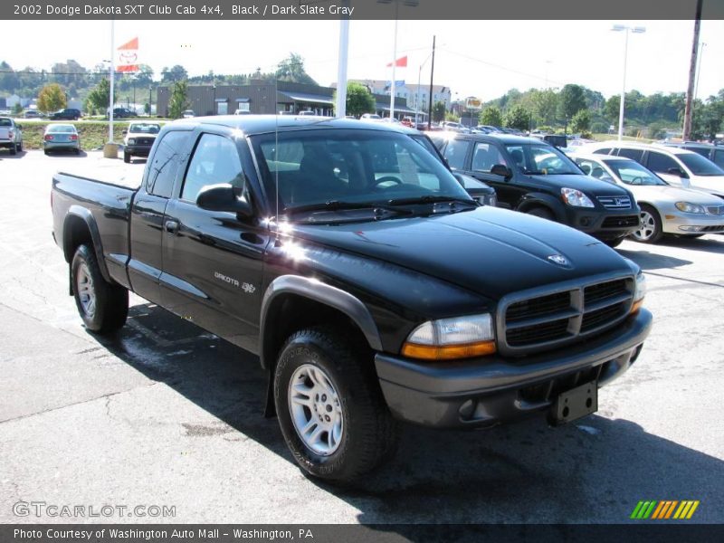Black / Dark Slate Gray 2002 Dodge Dakota SXT Club Cab 4x4