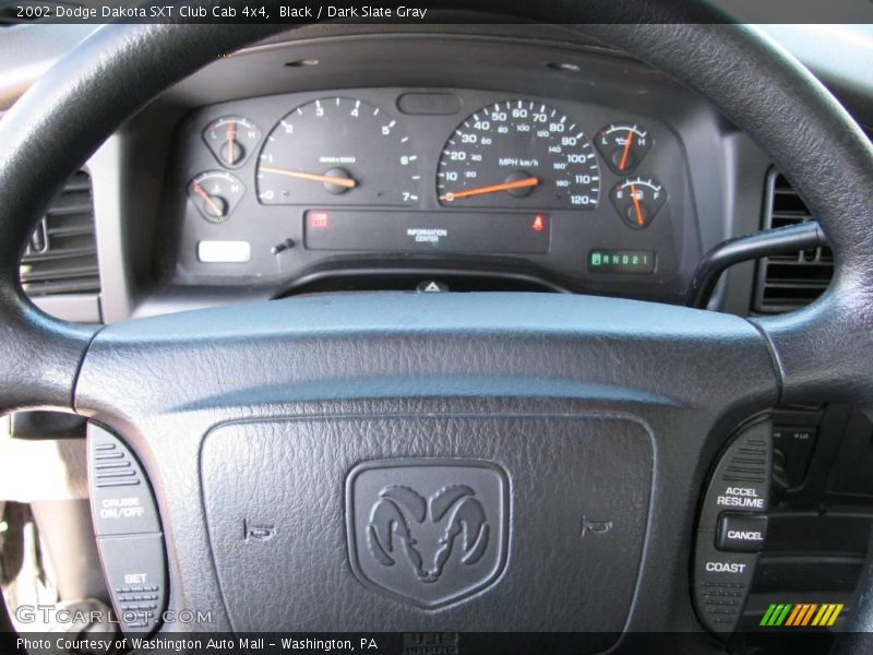 Black / Dark Slate Gray 2002 Dodge Dakota SXT Club Cab 4x4